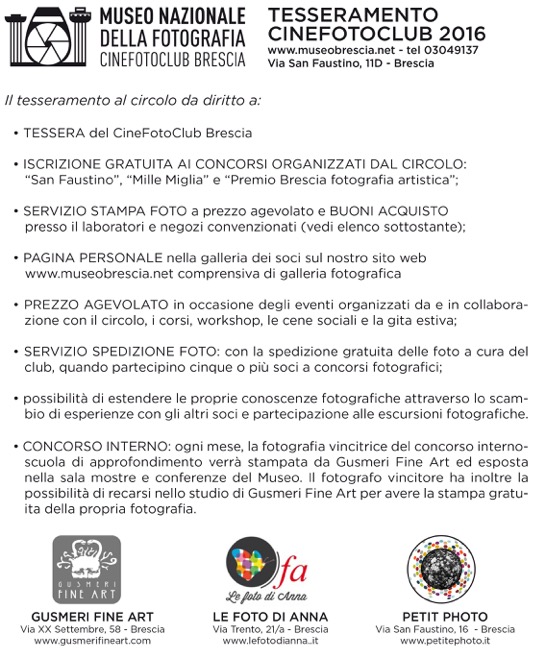 tesseramento 2016 benefit