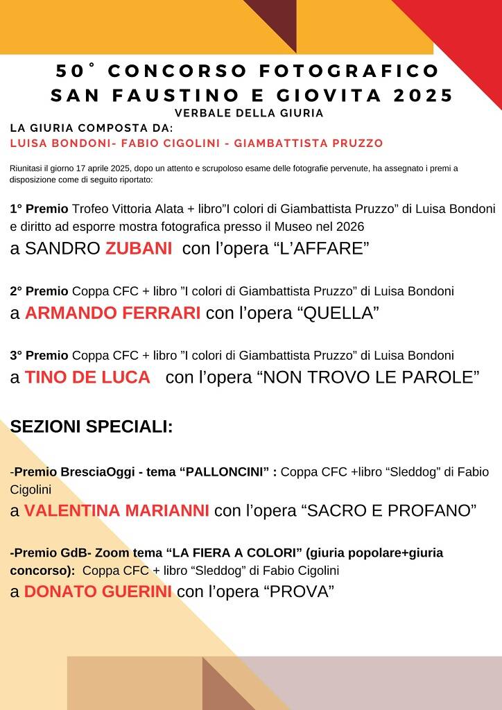 San Faustino 2025 Mostra Concorso Fotografico