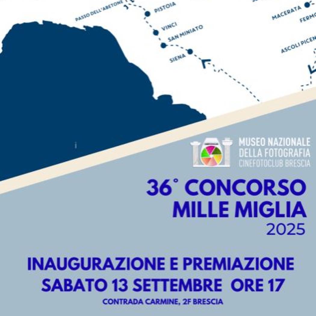 Mostra 36° CONCORSO FOTOGRAFICO  MILLE MIGLIA 2025