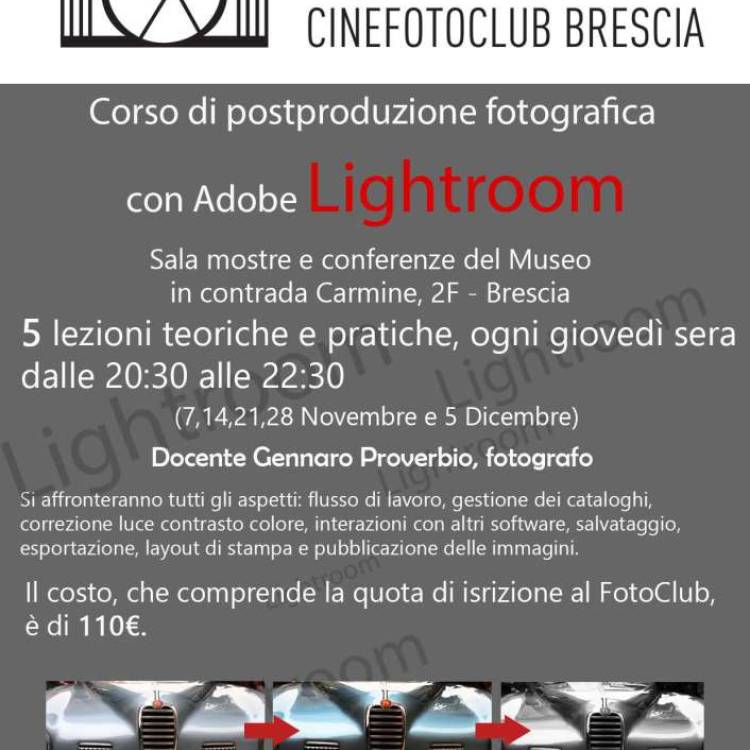 corso postproduzione LightRoom