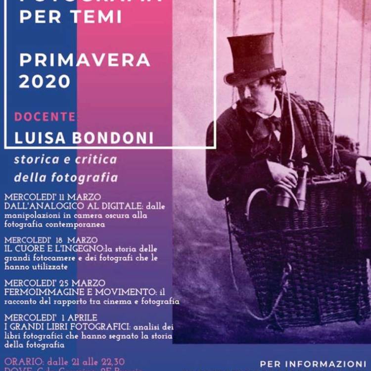 Corso di Storia della fotografia per temi - primavera 2020